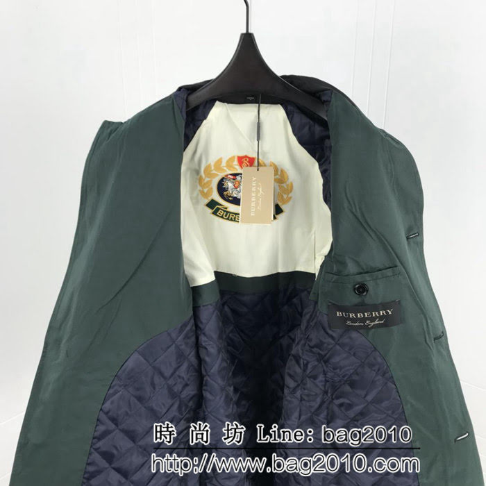 BURBERRY巴寶莉 經典英倫風格 2018新品風衣 男女同款 蠟脂棉質嘎巴甸輕便大衣 ydi2391